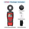 lux Meter, HT620 Digital Light Meter 100000 LUX Photometer Luxmeter Professional Lux FC Test LED High Accuracy Illuminometer Lighting Intensity Brightness Measurement(HT620) view 2