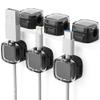 6 Pack Magnetic Cable Clips, Cord Organizer Holder, Strong Adhesive Desk Cable Management Organizer, Phone USB Charging Cords Wire Holder Organizer for Home, Office, Car, Desk, Nightstand (Black) view 1