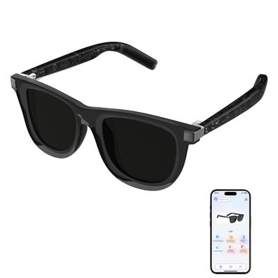 2025 Upgraded AI Smart Glasses Powered by ChatGPT, Real-time Translation (110+ Languages), Bluetooth 5.4 Sunglasses for Men & Women, UV400 Polarized Lenses, Voice Control, Built-in Mic & Speakers