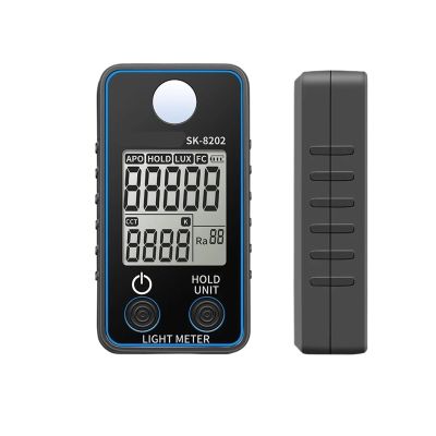 lux Meter, Light Meter Digital Illuminance Handheld Lux Tester LCD 0.5-300,000 Lux/Fc Pocket Luxmeter Photometer Grow Plants Lighting Intensity Brightness Measurement(SK-8203)