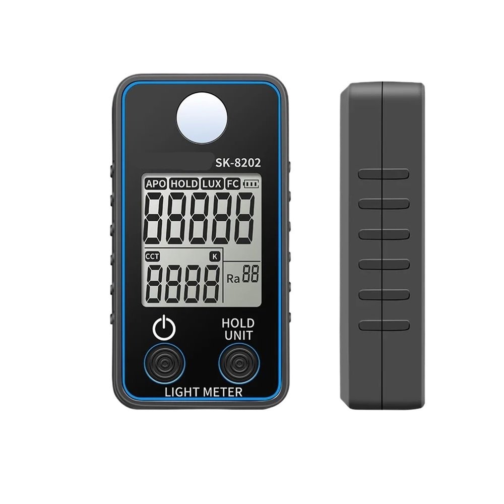 lux Meter, Light Meter Digital Illuminance Handheld Lux Tester LCD 0.5-300,000 Lux/Fc Pocket Luxmeter Photometer Grow Plants Lighting Intensity Brightness Measurement(SK-8203)