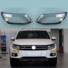 Car Headlight Lens Cover Headlamp Lampshade Compatible for VW Tiguan 13-17 Shell Replace Original(Right) (Left) view 2