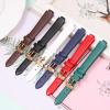 Genuine Leather Watch Strap For Longines PrimaLuna L8.115 L8.116 L8.110(Green r1,14 * 8mm) view 3