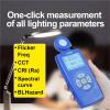 lux Meter, LS330 Spectral Illuminance Meter Luxometer Light Digital CCT UVI CRI Ra Lx FC Flicker Frequency Lighting Intensity Brightness Measurement view 4