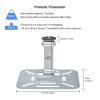 Compatible for Salange Projector Sliver Wall Mount Stand Ceiling Bracket Holder for HY300 J15 HY320 Mini Projector DV Security Web Camera(A) view 3