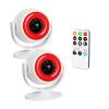 2 Pack Wireless Motion Detector Alarm for Indoor Use, PIR Motion Sensor with Sound Player for Pets, Dogs & Animal Deterrent, Intruder Alert & Remote Safety System, Noise Maker Sensor de Movimiento view 1