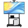 ALINUOYQ Mobile Cart Rolling TV Stand, 69.09x25.2x3.94inch Mobile TV Stand, Height Adjustable Portable Outdoor Rolling TV Stands with Wheels for Home Office Conference Hall view 1