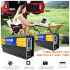 12000W Off-Grid Solar Power Inverter DC 72V 60V 48V 24V 12V to AC 120V 240V Converter, Pure Sine Wave Power Inverter with AC Outlets Display for Truck, Home, RV, Camping, Silver(Size:60v to 110v) view 2