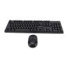 Yoidesu Wireless Keyboard and Mouse Combo, 2.4GHz 104 Keys Full Size Ergonomic Keyboard, Smart, Anti Fading for Laptop, Computer, PC (Black) view 1