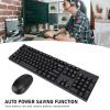 Yoidesu Wireless Keyboard and Mouse Combo, 2.4GHz 104 Keys Full Size Ergonomic Keyboard, Smart, Anti Fading for Laptop, Computer, PC (Black) view 3