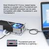 PCIE 3.0 x16 24Gbps Thunderbolt eGPU Dock, Cable Compatible with External GPU NVIDIA AMD Graphics Card for Windows Laptop Gaming Console Featuring Thunderbolt 3/4 USB 4, Powered by PD/DC/ATX view 2