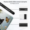 HGGJFLYX Case for Kindle Fire HD8 2018/2016/2017 Tablet,360 Degree Rotating Multi-Angle Viewing Stand Fold Leather Tablet Cover 8" for Kindle Fire HD8 2018,Auto Sleep/Wake,Garden Black Cat view 4