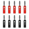 10PCS 4MM Banana Audio Speaker Electrical Screw Connector 5 Colors Electrical Accessories Q.10016(5 red 5 Black) view 2