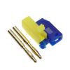 100PCS 2MM Male Retractable Tube Stackable Banana Wire Solder Connector(Yellow) view 3