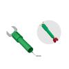 10PCS 8MM Insulated Fork Spade U-Type Wire Connector Electrical Crimp Terminal Y Spade Copper Banana Socket 4MM Q.20017(5 red 5 Black) view 4