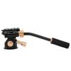 Aluminum Alloy 3 Way Damping Video Tripod Head with Pan Bar Handle, DSLR Camera Tripod Head Adapter, 360 Panoramic with Quick Load Plate, for Tripods and Monopods view 2