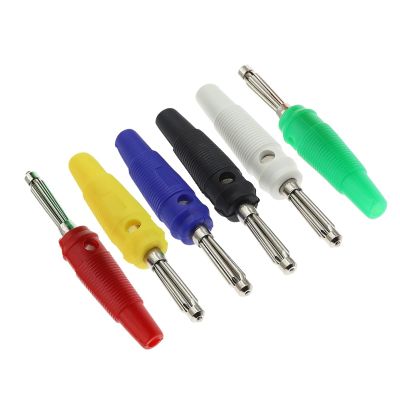 100PCS 4MM Banana Audio Speaker Connectors Amplifier Speaker Binding Post 4mm Banana Jack for Cable Terminals(100PCS Color)