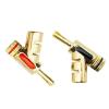 8Pcs 24K Gold Plated Banana Connectors Audio 45Dgree Locking Banana for Speaker Cable(8Pcs Mixed) view 4