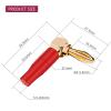 20PCS 4mm L-Shaped Right Angle Banana Soft Plastic Shell 90 Degree Banana Connector Red Black view 4