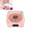 ariarly Bluetooth Speaker with Ambient Light and Time Display Retro Player Style Speaker 3 in 1 Multifunction Small Stereo Wireless for Bedroom, Party (Pink) view 4