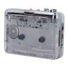 Zunate Vintage Cassette Player, Portable Retro Casette Tape Player with Auto Reverse, 3.5mm AUX Jack, Transparent Cassette to MP3 Converter for Laptop CD Engraver view 1