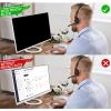 23.8" Privacy Screen Computer for 16:9 Aspect Ratio, Removable Anti-Peeping/Anti-Glare, Blue Light Block, Width 21.4" x Height 12.4" view 2