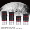 125." 68 Wide Angle Eyepiece Kit, 6mm 9mm 15mm 20mm Telescope Eyepieces, Fully Multi Coated Optical Glass Lenses, Eye Relief for Astronomy Observation, Aluminum view 4