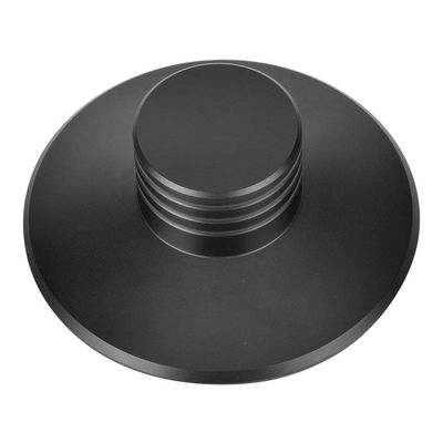 Black Turntable Stabilizer, Record Player Disc Clamp, Vibration Weight Balance Tool for Records, Metal Disc Stabilizer with Enhanced Stereo Image and Noise Reduction,