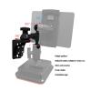 Luocute Aluminum Fish Finder Mount, Adjustable Marine Electronic Holder Bracket for Boat GPS Fish Finder with Dual Ball Head, Rubber Pad, Multiple Joint Rotations, Reinforced Arm view 4