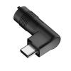 2.0mm 3Pin Male to Type C Male Conversion Adapter Black Converter 5V 9V 20V Charging for USB Phones Laptops Type Output view 1