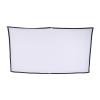Acouto 100 Inch Projection Screen Movie Screen 100in Foldable AntiCrease 16:9 White Portable Curtain Home Theater Projector Accessories view 3