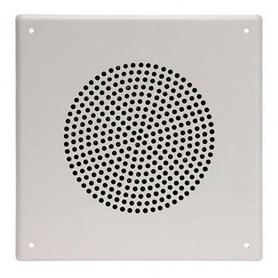 BS8VP 8" Square Stud-Mount Vandal-Resistant Baffle, White Powder Finish