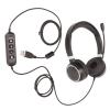 Spryflower Telephone Headset with USB Plug, Business Headset for Call Center, Multifunctional Headset with Volume Adjustment and Microphone, Comfortable Binaural Headphones view 3
