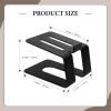 2X Tabletop Speaker Stand, Universal Table Mount Audio Bracket Holder, Sturdy Iron Construction 7.28x5.12x4.72inch for Studio & Home Workspace view 2