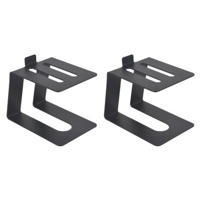 2X Tabletop Speaker Stand, Universal Iron Audio Bracket Holder for Studio & Desktop, 7.28x5.12x4.72 inch
