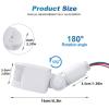 2PCS AC 110-240V PIR Motion Sensor Switch 180 Detection Angle 5-11M Induction Range IP65 Waterproof for Home Lights view 2