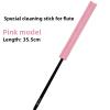 Flute Cleaning Rod & Swab Set  Super-Absorbent Microfiber Swab + Silicone Inner Bore Brush for Flutes & Piccolos  Professional Woodwind Instrument Maintenance Kit (Pink Cleaning stic) view 2