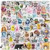 100PCS Funny Holographic Stickers Sarcastic Meme Stickers Waterproof Vinyl Decals for Laptop Water Bottle Skateboard Luggage Car Bumper for Kids Teens Girls Adults view 1