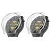 2 Pack Cases Compatible with Huawei Watch GT 6 Pro 46mm with Screen Protector, Flexible TPU Shockproof Scratch Proof Cover Case for Huawei Watch GT 6 Pro 46 mm Smartwatch (Clear/Clear) view 1