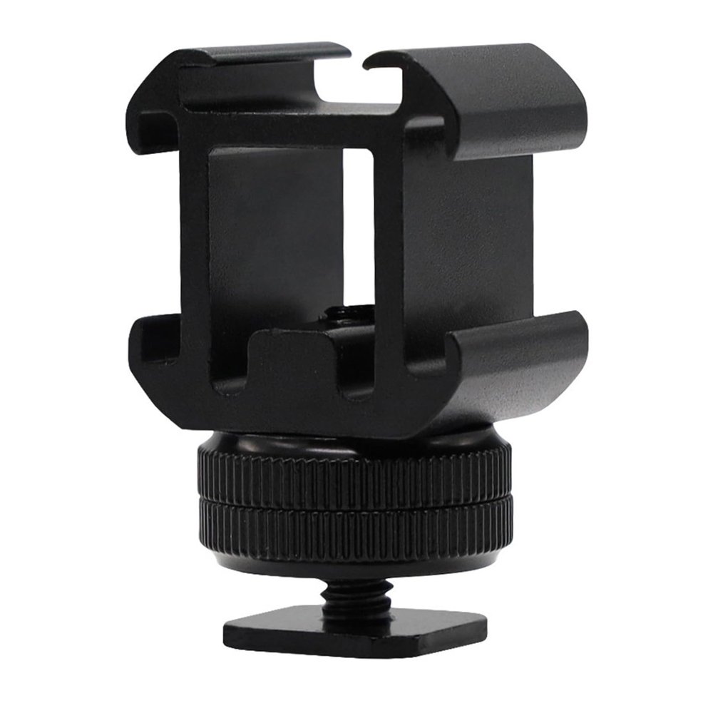 Camera Hot Shoe Mount Extension Extension Bracket with Triple Cold Adapter Video Shoe Adapter