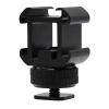 Camera Hot Shoe Mount Extension Extension Bracket with Triple Cold Adapter Video Shoe Adapter view 1