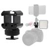 Camera Hot Shoe Mount Extension Extension Bracket with Triple Cold Adapter Video Shoe Adapter view 2