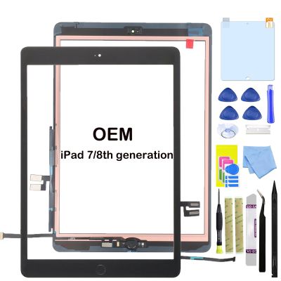 Paisrulim for iPad 7th/8th Generation Screen Replacement,OEM Digitizer Touch Glass Replacement for ipad 7th/8th Gen10.2 inch A2197,A2198,A2200,A2270,A2428,A2429,A2430 with Home Button(NO LCD)