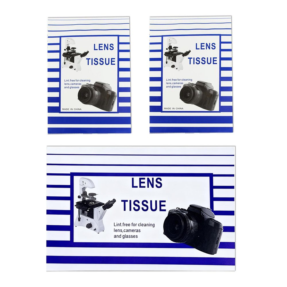 100Pieces Camera Maintenance Paper Two Size Lens Cloth for Smartphone Computer Screen ScratchFree Protections Digital Camera Maintenance Supplies