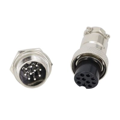 10 PIN 16mm GX16-10 Screw Aviation Connector Plug The Aviation Plug Cable Connector Regular Plug And Socket(5 Sets)