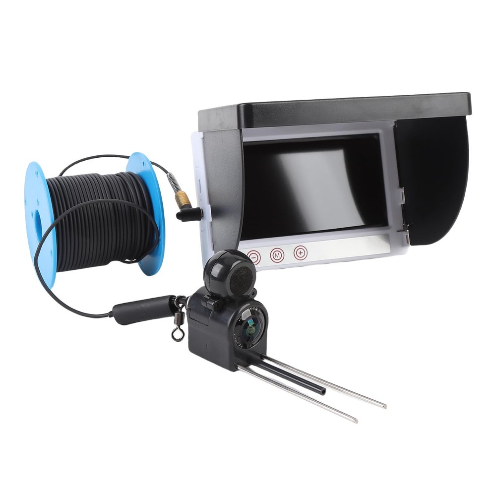 GOWENIC Underwater Fishing Camera, 1080P HD Imaging, 4.3 Inch HD Screen, Long Lasting, for Raft Fishing, Platform Fishing, Ice Fishing, Aquaculture