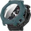 2 Pack Hard Case for Amazfit T-Rex 3 Pro Smartwatch with Screen Protector, Hard PC Protective Case Shockproof Anti-Scratch Bumper Cover with Tempered Glass (Pink/Green) view 2