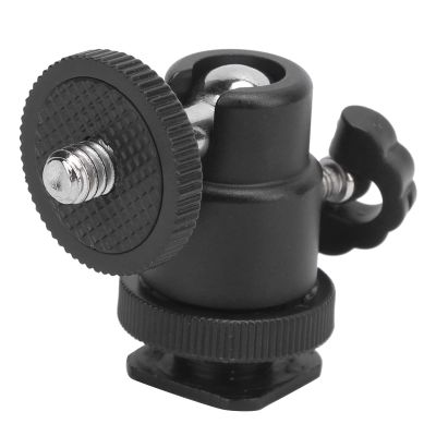 Acouto with 1/4 Inch Screws 360 90 Vertical Portable Metal Camera Tripod Heads