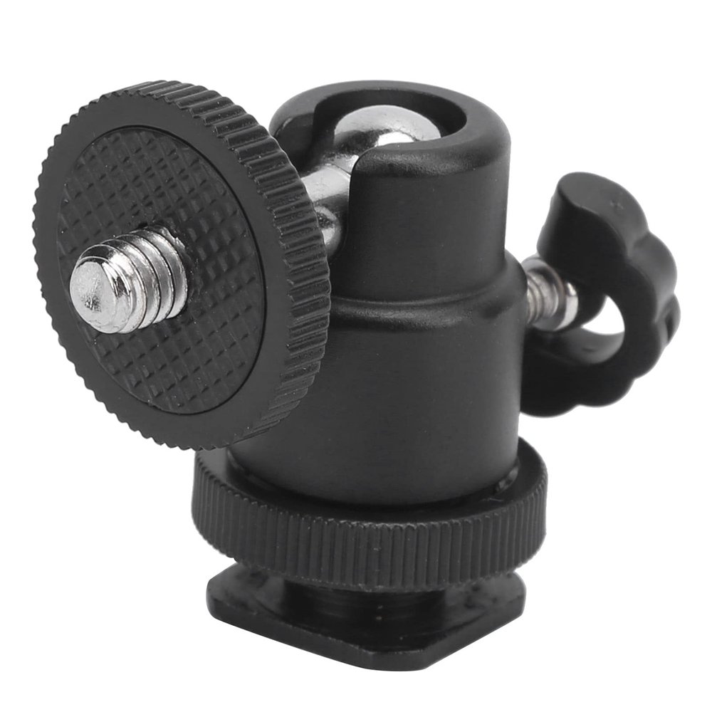 Acouto with 1/4 Inch Screws 360 90 Vertical Portable Metal Camera Tripod Heads