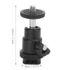 Acouto with 1/4 Inch Screws 360 90 Vertical Portable Metal Camera Tripod Heads view 3